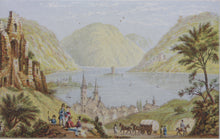 Load image into Gallery viewer, Abraham Le Blond. Bingen Rhine. Baxter print. 1849-1854.
