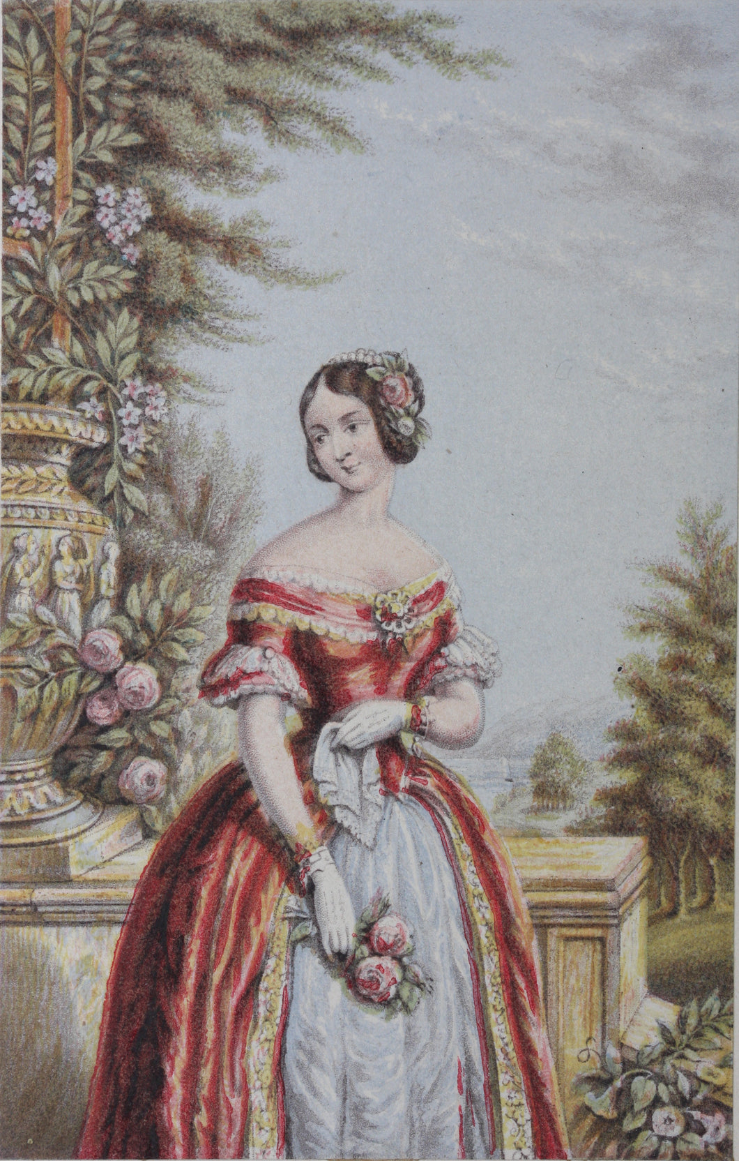 Abraham Le Blond. The Rose. Baxter print. 1849-1854.