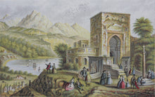 Load image into Gallery viewer, Abraham Le Blond. The Gate of Justice, The Alhambra. Baxter print. 1849-1854.

