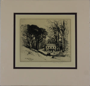 Albany E. Howarth. The Royal Glen, Sidmouth. Etching. 1921.