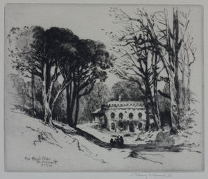 Albany E. Howarth. The Royal Glen, Sidmouth. Etching. 1921.