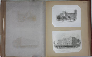 Joseph Thomas Wood, publisher. Front View of Buckingham Palace the Residence of Queen Victoria. Enamel card. Circa 1851.