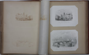 Joseph Thomas Wood, publisher. London Bridge from Surry side of River Thames. Enamel card. Circa 1851.