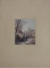 Load image into Gallery viewer, George Baxter. Winter. Baxter print. 1849.
