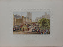 Load image into Gallery viewer, Abraham Le Blond. Her Majesty opening Parliament. Baxter print. Circa 1852.
