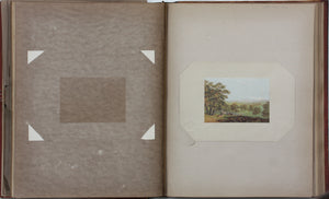 George Baxter. View from Windsor Forest. Baxter print. 1850.