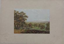 Load image into Gallery viewer, George Baxter. View from Windsor Forest. Baxter print. 1850.
