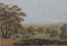 Load image into Gallery viewer, George Baxter. View from Windsor Forest. Baxter print. 1850.
