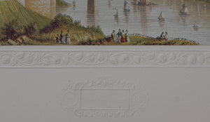 Abraham Le Blond. The Britannia Bridge.  Baxter print. 1850-1854.