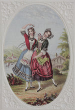 Load image into Gallery viewer, Abraham Le Blond. The Tyrolean Waltz. Baxter print. 1849-1854.
