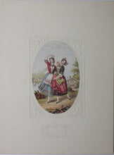 Load image into Gallery viewer, Abraham Le Blond. The Tyrolean Waltz. Baxter print. 1849-1854.
