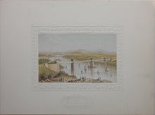 Load image into Gallery viewer, Abraham Le Blond. The Britannia Bridge.  Baxter print. 1850-1854.
