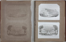 Load image into Gallery viewer, Joseph Thomas Wood. Building for the Great Exhibition 1851. Enamel card. Circa 1851.
