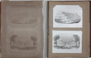 Joseph Thomas Wood. Building for the Great Exhibition 1851. Enamel card. Circa 1851.