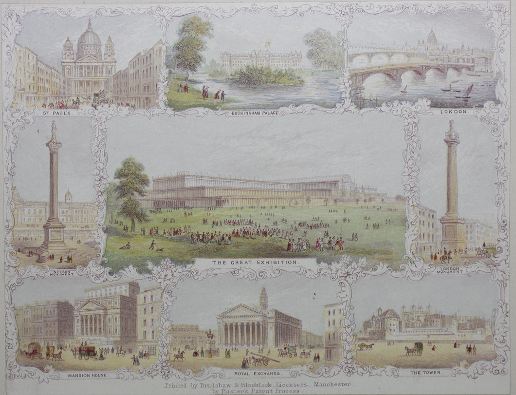 George Baxter. Views of the Metropolis.  Baxter print. 1851-1853.