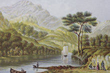 Load image into Gallery viewer, Abraham Le Blond. Loch Katrine, Scotland. Baxter print. 1849-1854.
