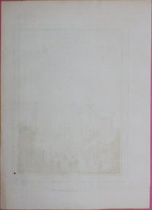 Pierre-Quentin Chedel. Vue D'Une Rue De Nanking. Engraving. 1748.