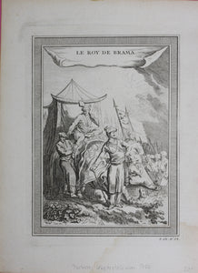 Cano, after. Le Roy de Brama. Engraving. 1751.