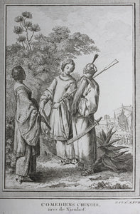 Johan Nieuhof, after. Comediens Chinois. Engraving. 1748.