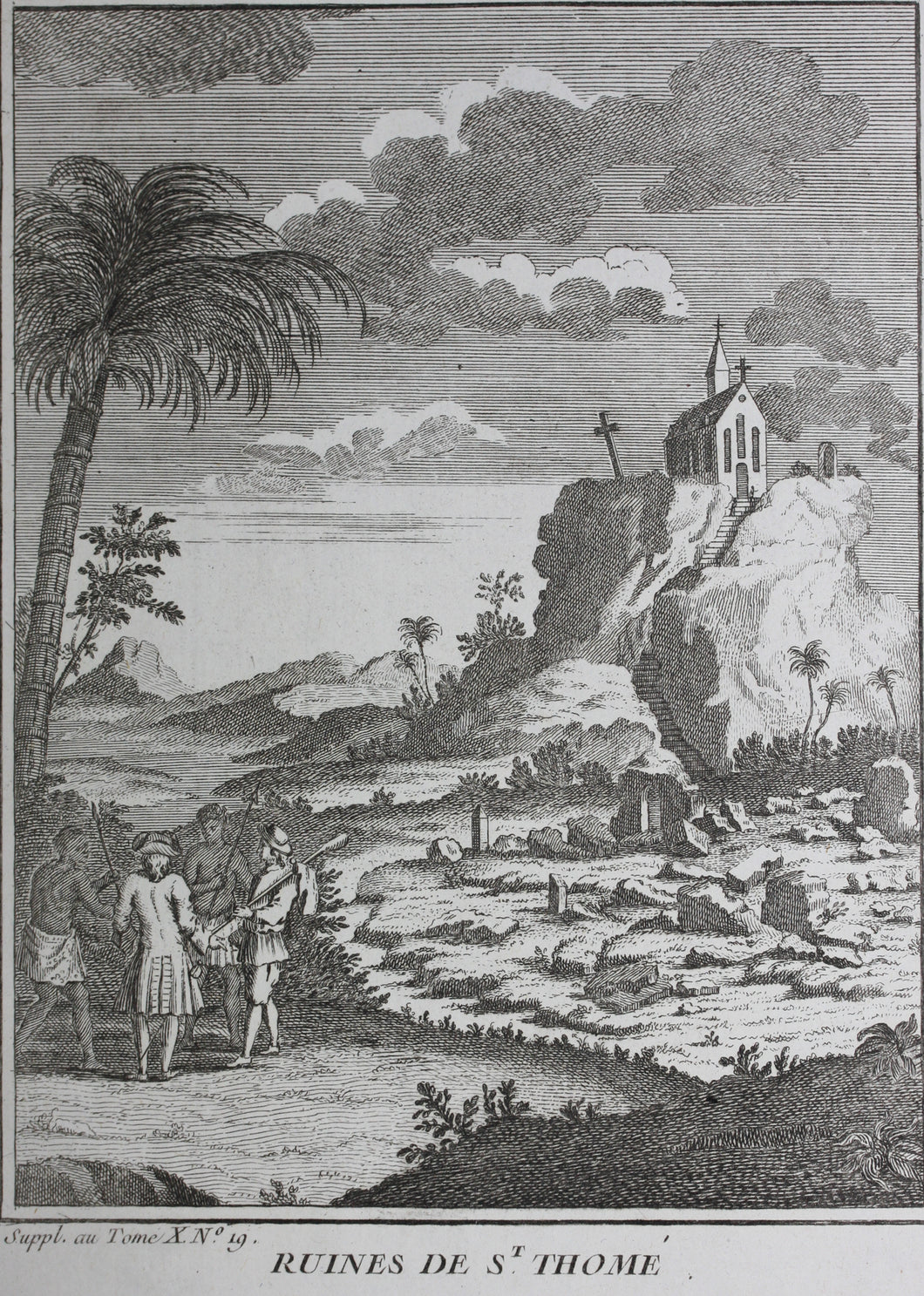 Ruines de St. Thome. Engraving. 1761.