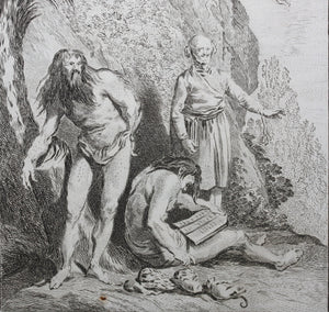 Cano, after. Differentes sortes de fakirs. Engraving. 1752.
