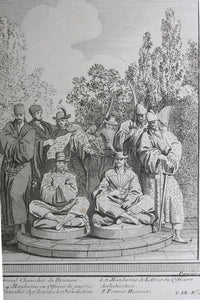 Philippe Canot, after. Grands du Roiaume Tunquin. Engraved by Pierre Pasquier. 1751.