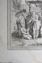 Load image into Gallery viewer, Philippe Canot, after. Princesse Mere de Nabab d´Arcatte. Engraved by Pierre Pasquier. 1751.
