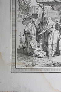 Philippe Canot, after. Princesse Mere de Nabab d´Arcatte. Engraved by Pierre Pasquier. 1751.