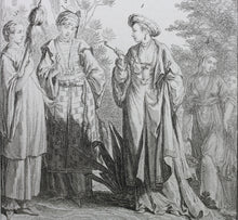 Load image into Gallery viewer, Femmes tirées du P. Du Halde. Engraved by Nicolas Dauphin de Beauvais. 1749.
