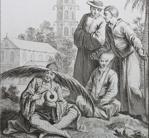 Johan Nieuhof, after. Prestres ou Moines de Fo. Engraving by Michel Aubert. 1748.