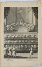 Load image into Gallery viewer, Augustin Calmet. Tribunal des XXIII Juges selon les Rabbins. Engraving. 1728.
