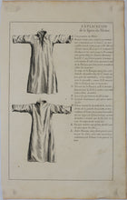 Load image into Gallery viewer, Augustin Calmet. Figure du Métier que braunius a fait construire (1). Explication de la figure du Métier (2). Set of two Engravings. 1722.
