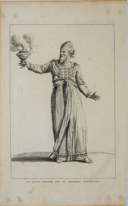 Augustin Calmet. Le Grand Prestre avec ses ornemens pontificaux. Engraving. 1722.