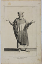 Load image into Gallery viewer, Augustin Calmet. Melchisédech en Habit Royal. Engraving. 1722.
