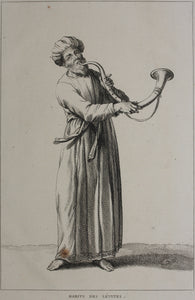 Augustin Calmet. Habits des Lévites. Engraving. 1722.
