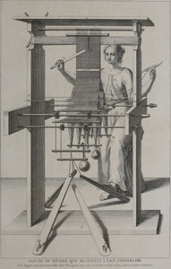 Augustin Calmet. Figure du Métier que braunius a fait construire (1). Explication de la figure du Métier (2). Set of two Engravings. 1722.