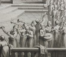 Load image into Gallery viewer, Augustin Calmet. Onction, et sacre des Rois d&#39;Israël, et de Juda. Engraving. 1728.
