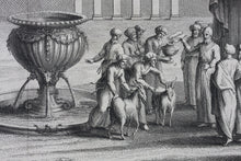 Load image into Gallery viewer, Augustin Calmet. Cérémonies de l&#39;Expiration solemnelle.  Engraving. 1728.
