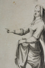 Load image into Gallery viewer, Augustin Calmet. Femme Juive avec son voile, et ses riches parures. Engraving. 1722.
