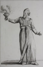 Load image into Gallery viewer, Augustin Calmet. Le Grand Prestre avec ses ornemens pontificaux. Engraving. 1722.
