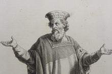 Load image into Gallery viewer, Augustin Calmet. Melchisédech en Habit Royal. Engraving. 1722.
