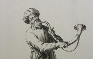 Augustin Calmet. Habits des Lévites. Engraving. 1722.