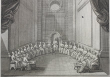 Load image into Gallery viewer, Augustin Calmet. Tribunal des XXIII Juges selon les Rabbins. Engraving. 1728.
