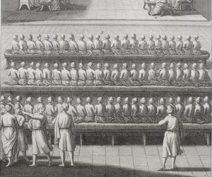 Augustin Calmet. Tribunal des XXIII Juges selon les Rabbins. Engraving. 1728.