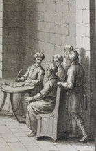 Load image into Gallery viewer, Augustin Calmet. Ceremonie du Levirat, ou du Deshausse. Engraving. 1728.
