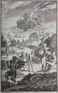Hendrick Eland. Two engravings from "Paradise lost" by John Milton. 1705.