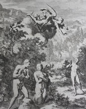 Load image into Gallery viewer, Hendrick Eland. Two engravings from &quot;Paradise lost&quot; by John Milton. 1705.
