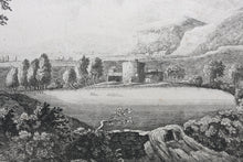 Load image into Gallery viewer, John Boydell. Landscape with ruins and the courting couple. Etching 1744.
