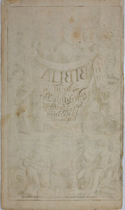Joseph von Montalegre. Engraved frontispiece from Dietenberger's Sacra Biblia. Circa 1705.