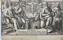 Load image into Gallery viewer, Joseph von Montalegre. Engraved frontispiece from Dietenberger&#39;s Sacra Biblia. Circa 1705.
